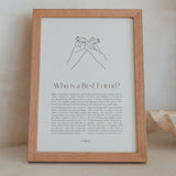 Who is a Best Friend? Print